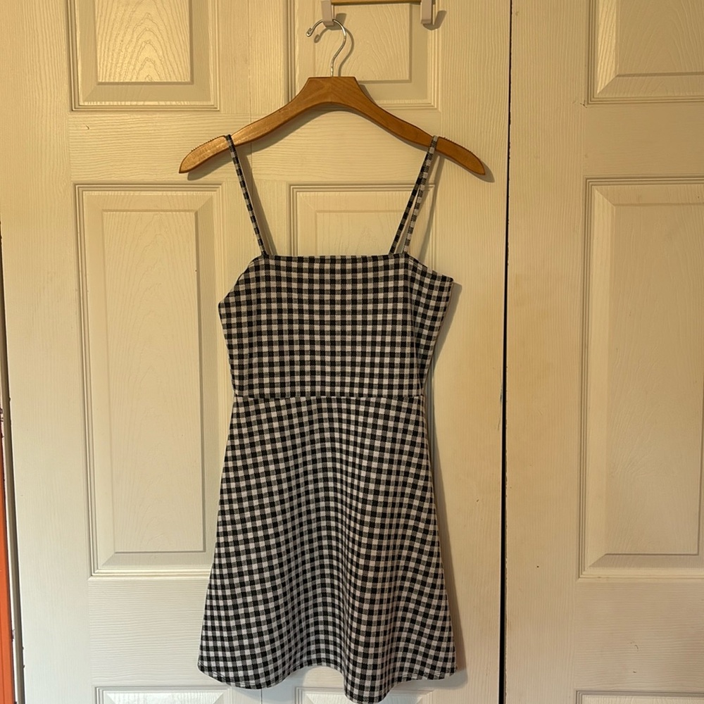 H&M gingham mini dress